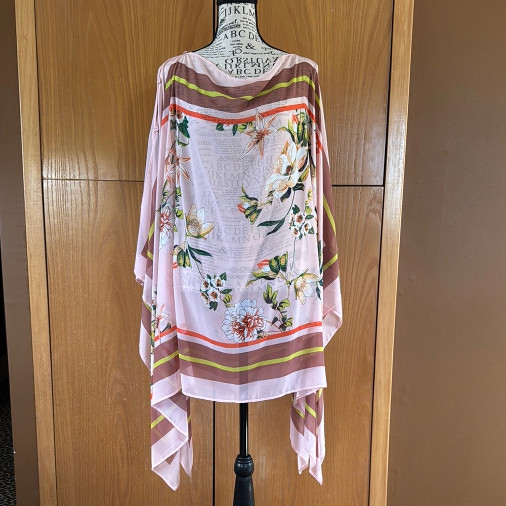 New York & Company Pink Asymmetrical Tunic